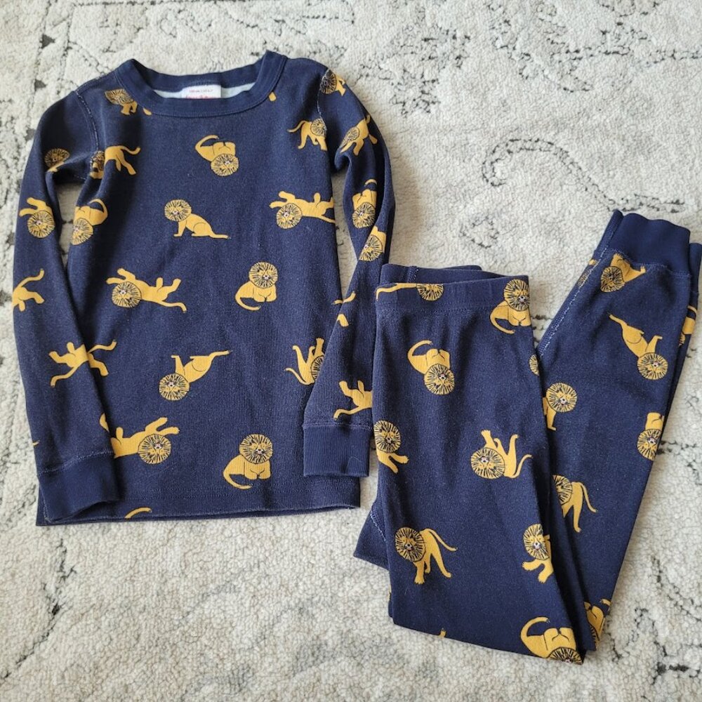Hanna Andersson "Legend of the Lion" Long John Pajamas 120 6/7